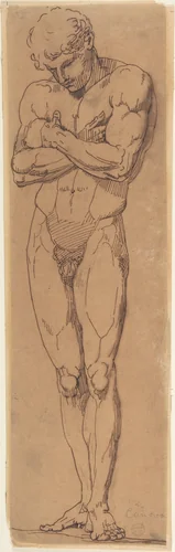 Nude Study by anonymous, drawing, 1800-1830