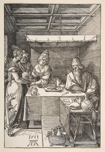 The Head of Saint John the Baptist Brought to Herod by Albrecht Dürer, print, 1511