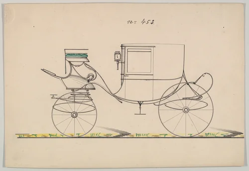 Coupé / D'Orsay #543 by Brewster & Co., drawing, 1850-1870