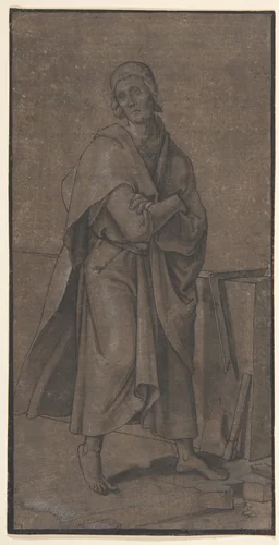 Saint Thomas by Hans Holbein the Younger, drawing, 1527