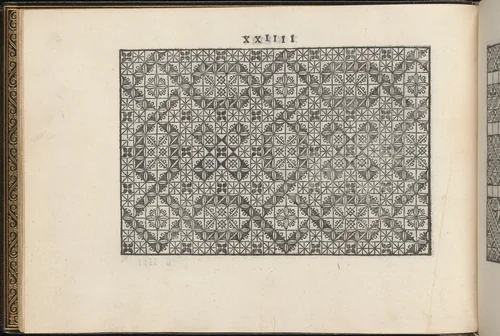 La Vera Perfettione del Disegno di varie sorti di recami, page 12 (verso) by Giovanni Ostaus, book, 1567
