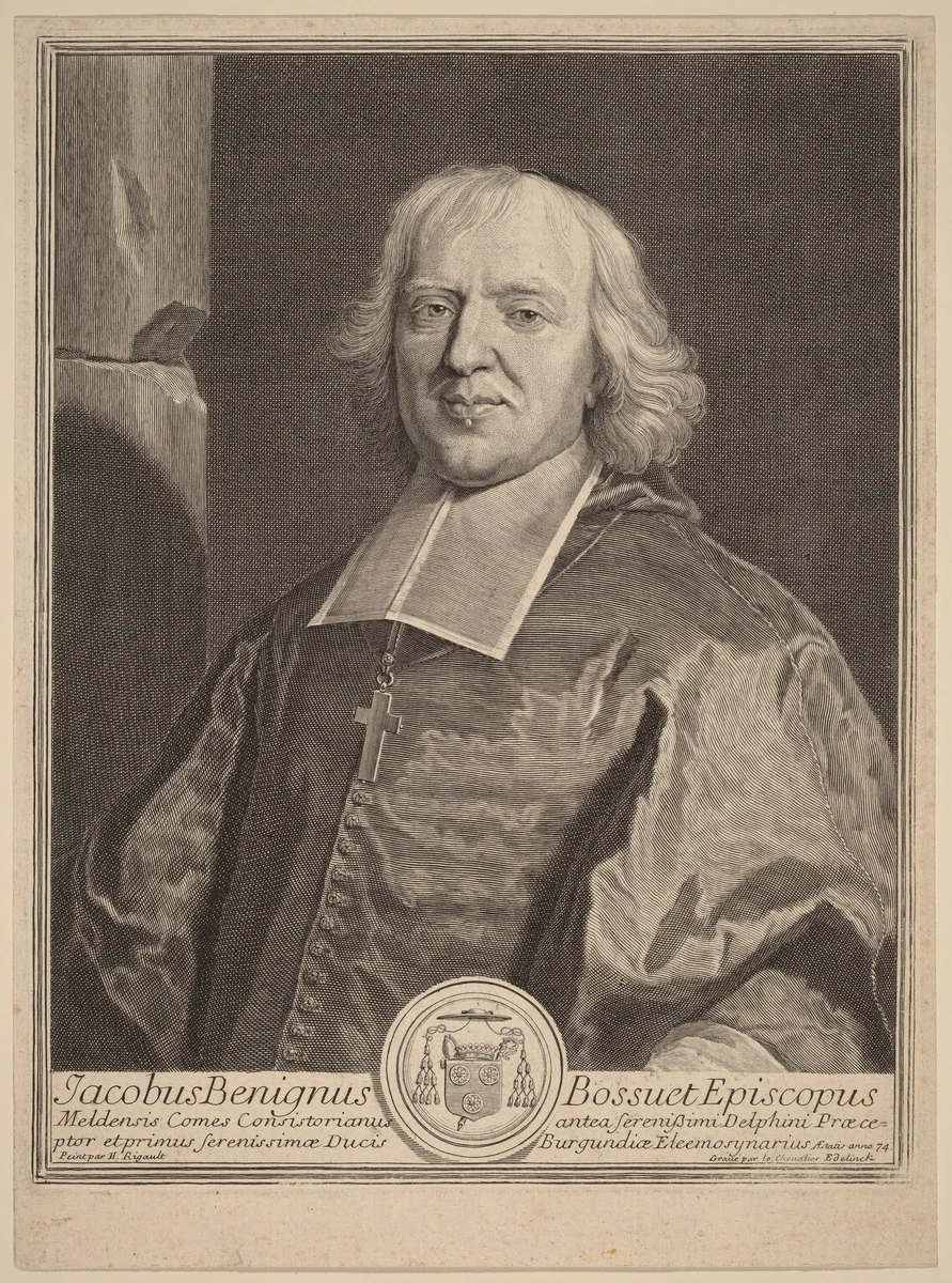 Jacques Benigne Bossuet by Gérard Edelinck
Hyacinthe Rigaud, print, 1640-1707