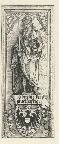 Albrecht de Gelukkige (Albrecht III de Kloekmoedige, hertog van Saksen?) by Unknown, print, 1515