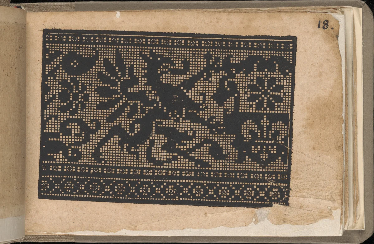 Schön newes Modelbuch (Page 18r) by Sigismundus Latomus, book, 1608