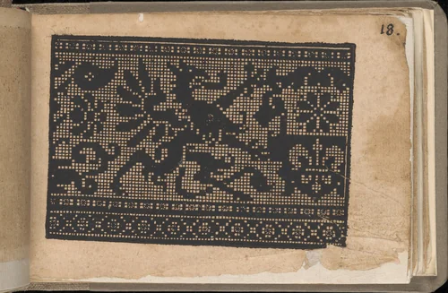 Schön newes Modelbuch (Page 18r) by Sigismundus Latomus, book, 1608