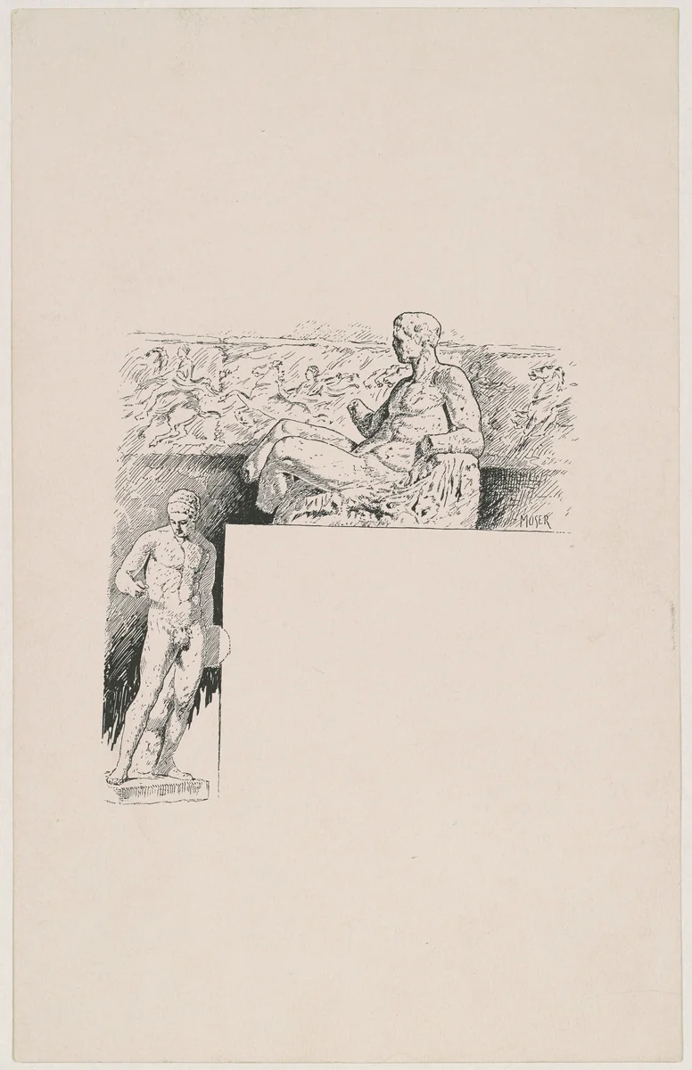 Casts from Antique Sculpture: The Parthenon by James Henry Moser, print, 1892