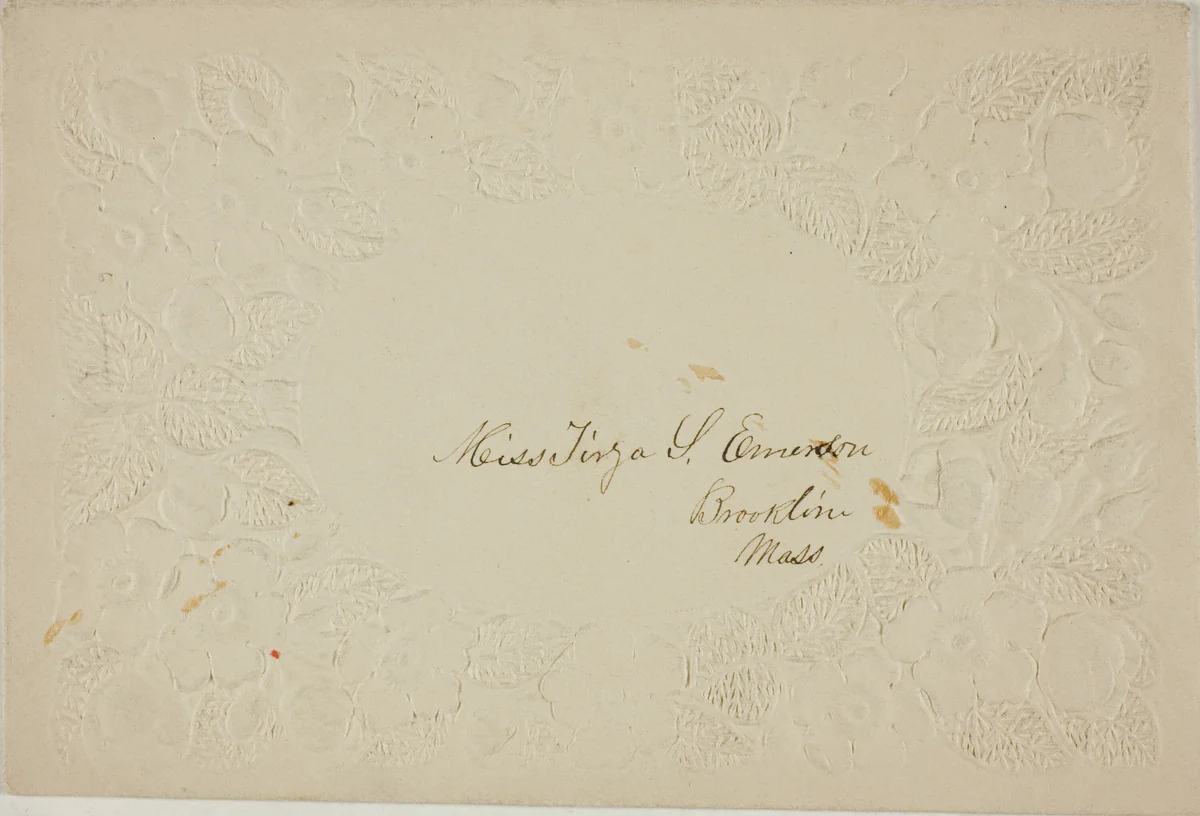 Valentine envelope by Unknown Artist, other, 1801-1900