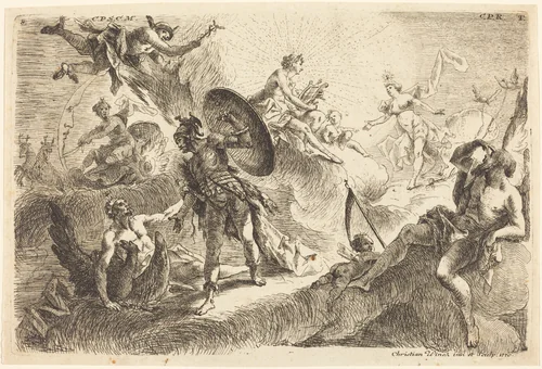 The Seven Planets by Thomas Christian Winck, print, 1770