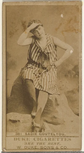 Card Number 381, Sadie Coutelyou, from the Actors and Actresses series (N145-7) issued by Duke Sons & Co. to promote Duke Cigarettes by W. Duke, Sons & Co., photograph, 1880-1889
