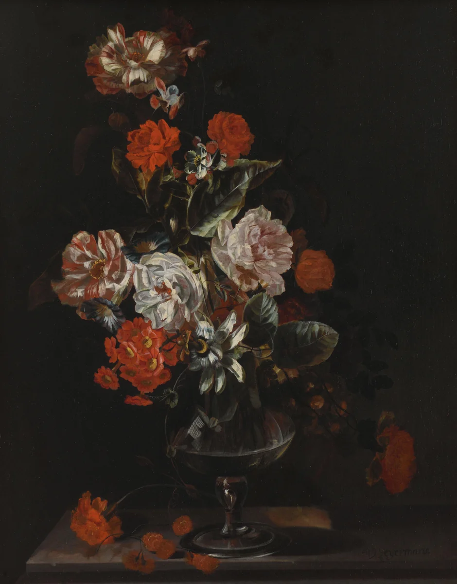 Still Life with Flowers by Jacob Campo Weyerman, painting, 1700-1720