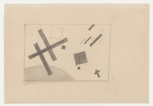 Suprematist Drawing by Kazimir Malevich, drawing, 1916