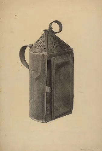 Lantern by Mildred Ford, index of american design, 1938