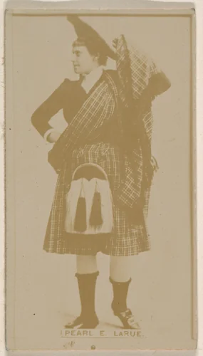Pearl E. Larue, from the Actresses series (N245) issued by Kinney Brothers to promote Sweet Caporal Cigarettes by Kinney Brothers Tobacco Company, photograph, 1890