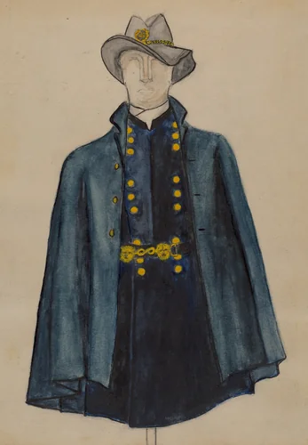 Civil War Field Uniform by Harold Smith, index of american design, 1936