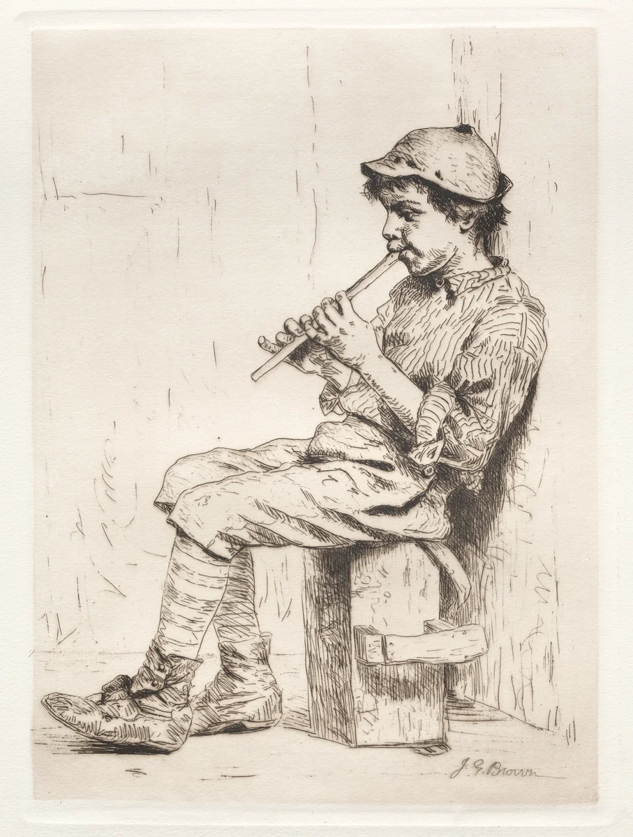 Business Neglected by John George Brown, print