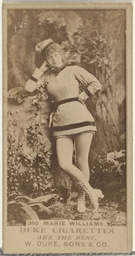 Card Number 369, Miss Marie Willliams, from the Actors and Actresses series (N145-7) issued by Duke Sons & Co. to promote Duke Cigarettes by W. Duke, Sons & Co., photograph, 1880-1889