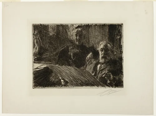 Mr. and Mrs. Fürstenberg by Anders Zorn, print, 1895