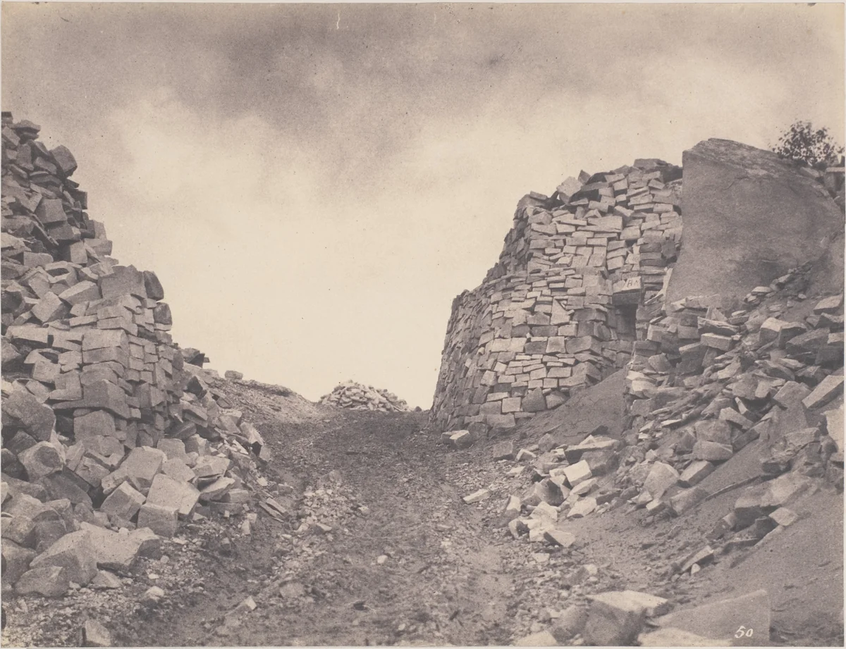 Carrière aux Sables de Macherin by Eugène Cuvelier, photograph, 1863