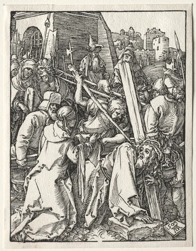 The Small Passion: Christ Bearing the Cross by Albrecht Dürer, print, 1509