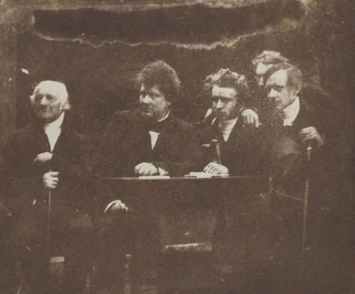 Dr. Cunningham, Dr. Guthrie, Dr. Candlish by David Octavius Hill, Robert Adamson, photograph, 1841