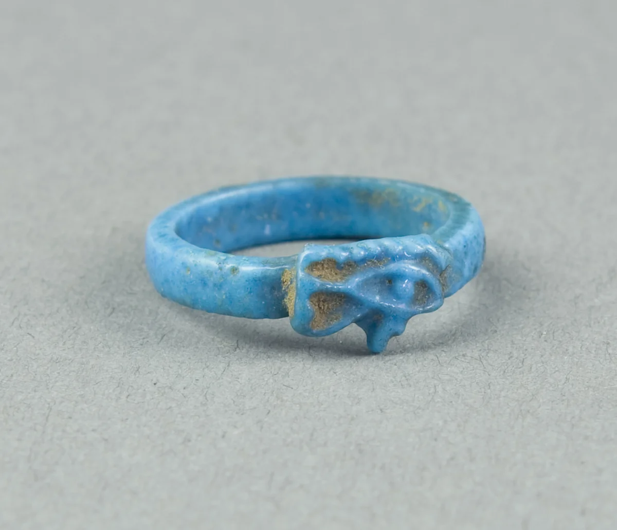 Eye of Horus (Wedjat) Finger Ring by Egyptian, metalwork, -1325
