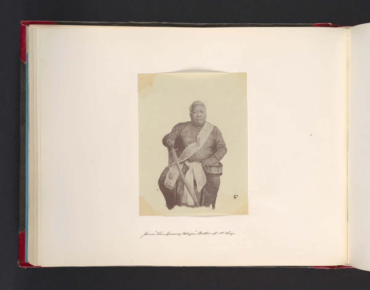 Prince "Worysa" Brother of 1st King by John Thomson, photograph, 1865