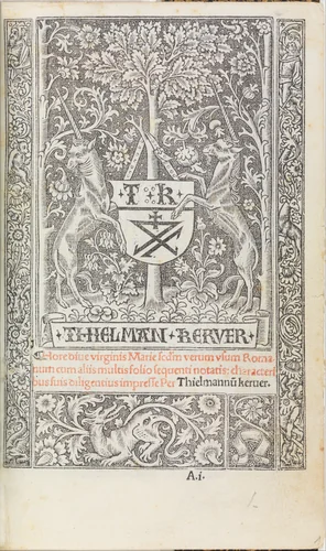 Horae, B.M.V. use of Rome by Thielman Kerver, book, 1504