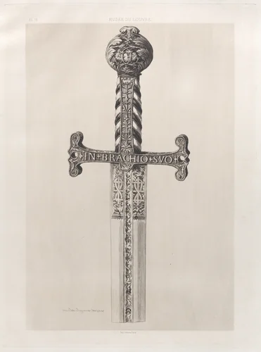 Sword of Francis I by Jules Ferdinand Jacquemart, print, 1864