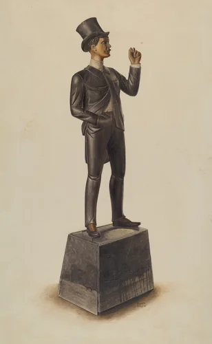 Cigar Store Man by Alvin M. Gully, index of american design, 1937