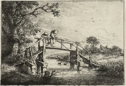 The Anglers by Adriaen van Ostade, print, 1642-1652