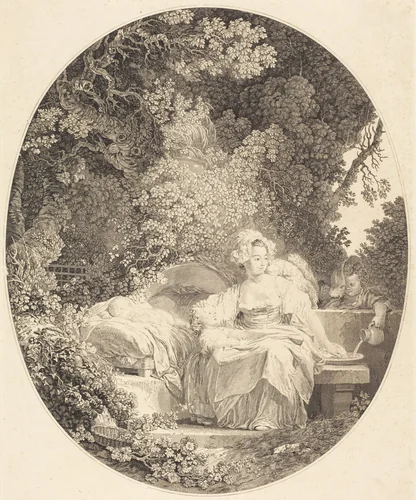 La Bonne Mère by Nicolas Delaunay; Jean Honoré Fragonard, print, 1779
