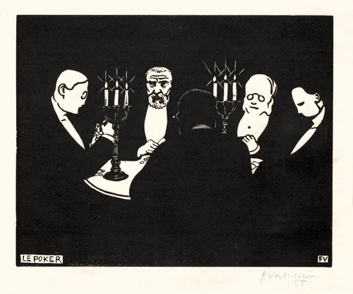 Poker by Félix Vallotton, print, 1896