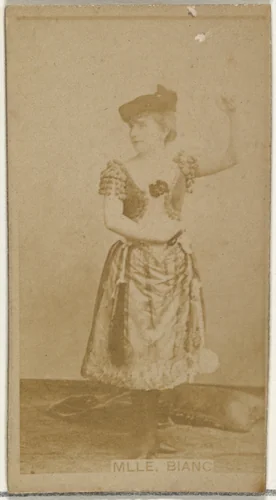 Mlle. Bianc, from the Actors and Actresses series (N145-8) issued by Duke Sons & Co. to promote Duke Cigarettes by W. Duke, Sons & Co., photograph, 1890-1895