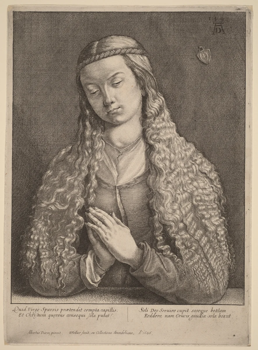 Katharine Furlegerin by Wenceslaus Hollar
Albrecht Dürer, print, 1646