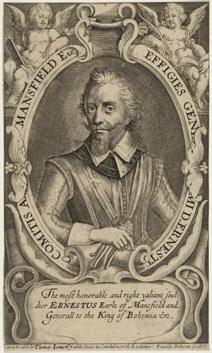 Ernestus Earle of Mansfield by Francis Delaram, print, 1590-1627