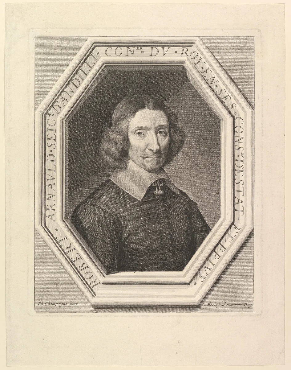 Robert Arnauld d'Andilly, conseiller du roi by Jean Morin, print, 1605-1650