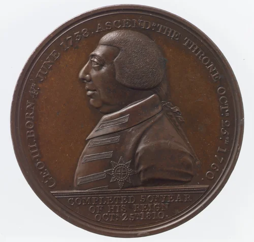Golden Jubilee of George III by N. Hyde, metalwork, 1810