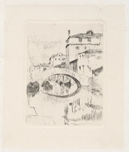 Bridge in Moonlight by Otto H. Bacher, print, 1875-1925