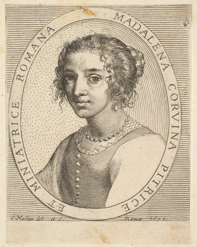 Maddalena Corvina by Claude Mellan, print, 1636