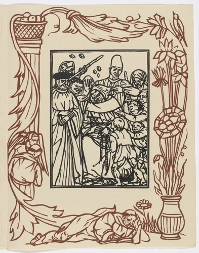 Plate (page 39) from Les Petites Fleurs de St. François (The Little Flowers of St. Francis) by Émile Bernard, illustrated book, 1928