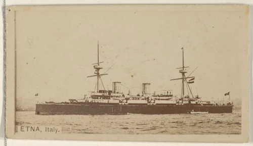Etna, Italy, from the Famous Ships series (N50) for Virginia Brights Cigarettes by Allen & Ginter, photograph, 1895