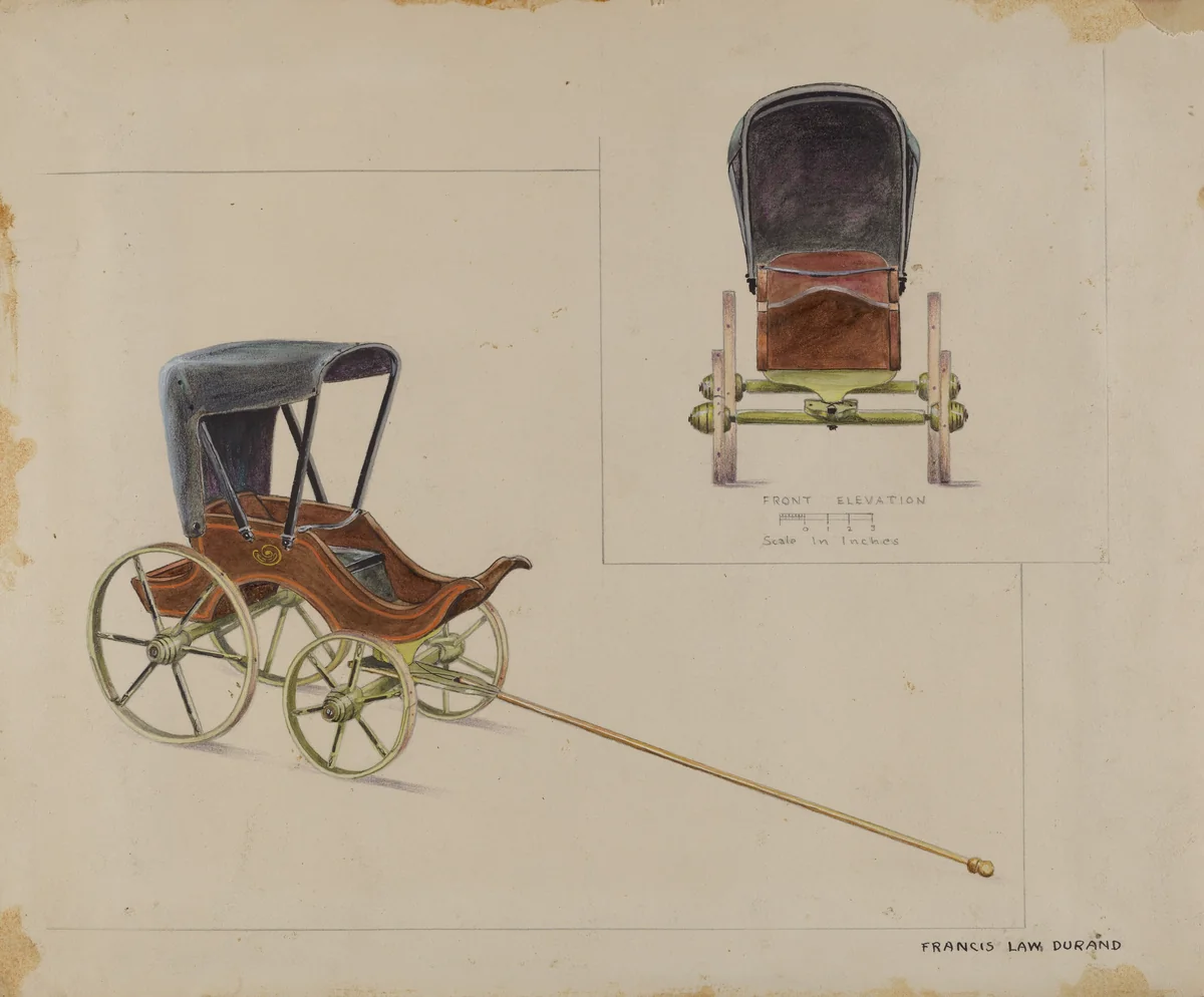 Toy Wagon by Francis Law Durand, index of american design, 1935-1942