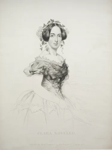 Clara Novello by William Humphreys, print, 1852