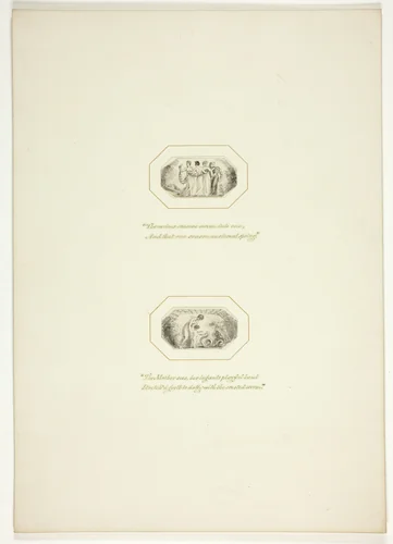 Study for a plate from The Task by Thomas Stothard, drawing, 1795-1805