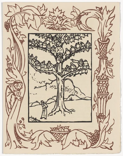 Plate (page 265) from Les Petites Fleurs de St. François (The Little Flowers of St. Francis) by Émile Bernard, illustrated book, 1928