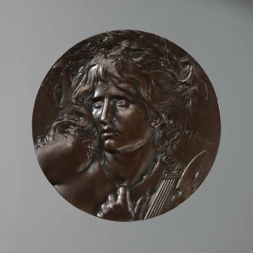 Orpheus, returning from Hades without Eurydice by Marie Coudray, metalwork, 1893-1899