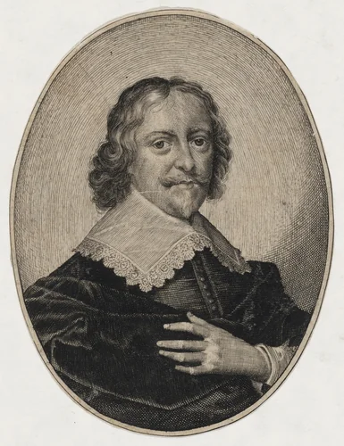 Portrait of a Man with a Broad Collar by Unknown 19th Century, print, 1800-1899