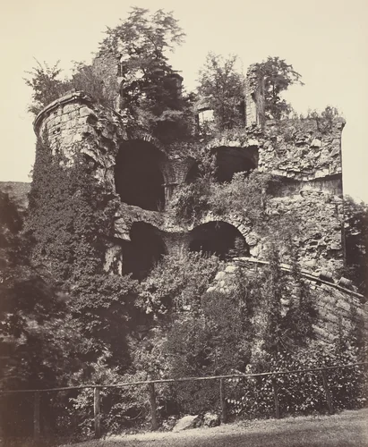 The Exploded Tower, Heidelberg Castle by Adolphe Braun, photograph, 1865