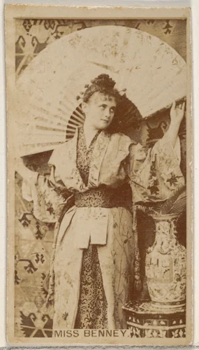 Miss Benney, from the Actors and Actresses series (N45, Type 8) for Virginia Brights Cigarettes by Allen & Ginter, photograph, 1885-1891