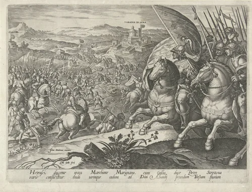 Uitval van Pietro Strozzi by Unknown, print, 1583